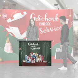 Comptoir d’exposition service d’emballage