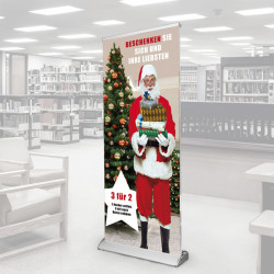 Roll-up promotion de Noël