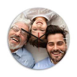 Horloge murale avec motif familial