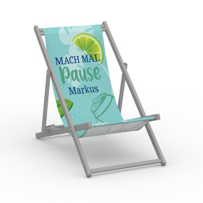 Chaise longue sans accoudoirs, motif Pause