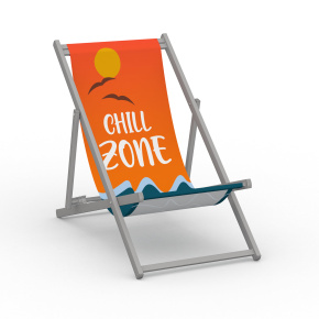 Chaise longue sans accoudoirs, motif Chillzone