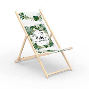 Chaise longue sans accoudoirs, motif Mrs.