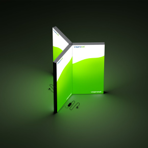 Module en Y mur d’exposition Lightbox flex