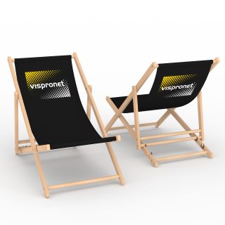 Chaise longue Eco avec impression de logo