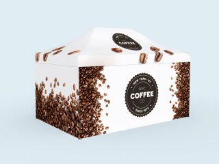 Pavillon pliant 3x4,5 m en utilisation