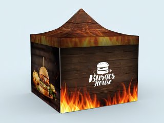 Tente pliante 4x4 m Burgerhouse
