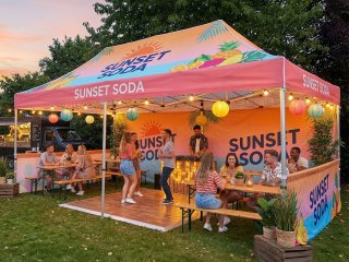 Pavillon pliant 4x8 m