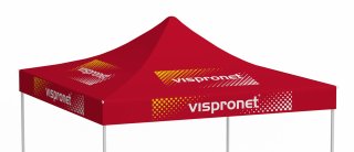 pavillon pliable coloré avec impression
