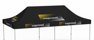 pavillon pliable coloré avec impression