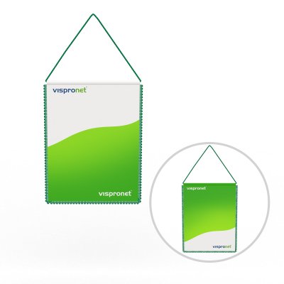 Fanion auto rectangulaire imprimé