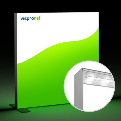 Mur d'affichage Q-Frame® LED K avec imprimé