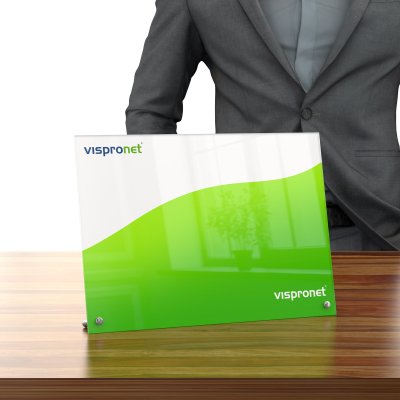 Présentoir photo en verre acrylique au format horizontal