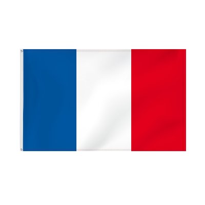 Drapeau de la France au format horizontal