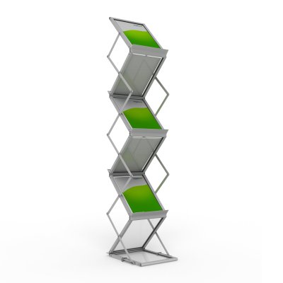 Présentoir à prospectus 100.001, valise incluse