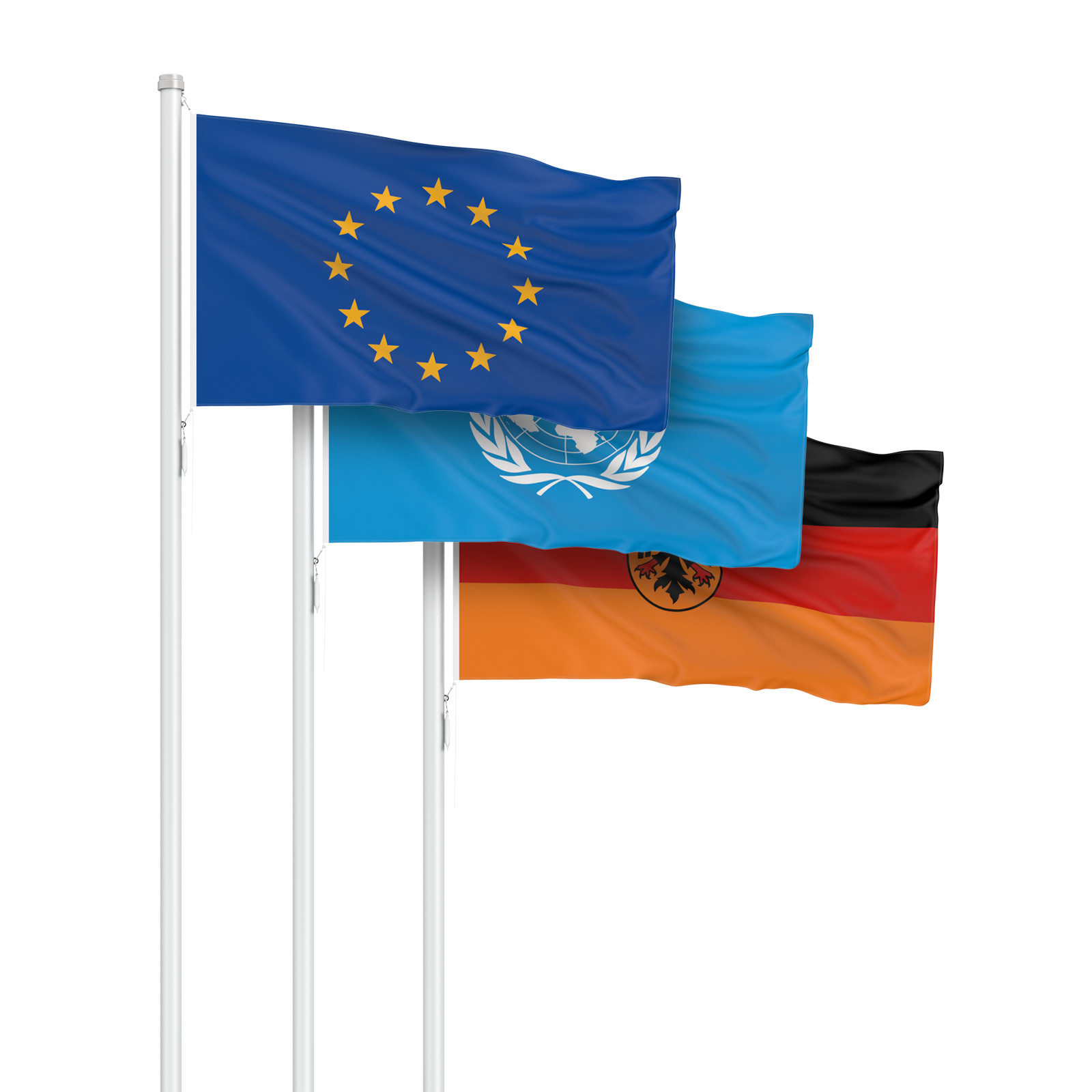 Drapeau spéciaux - format paysage avec cordon