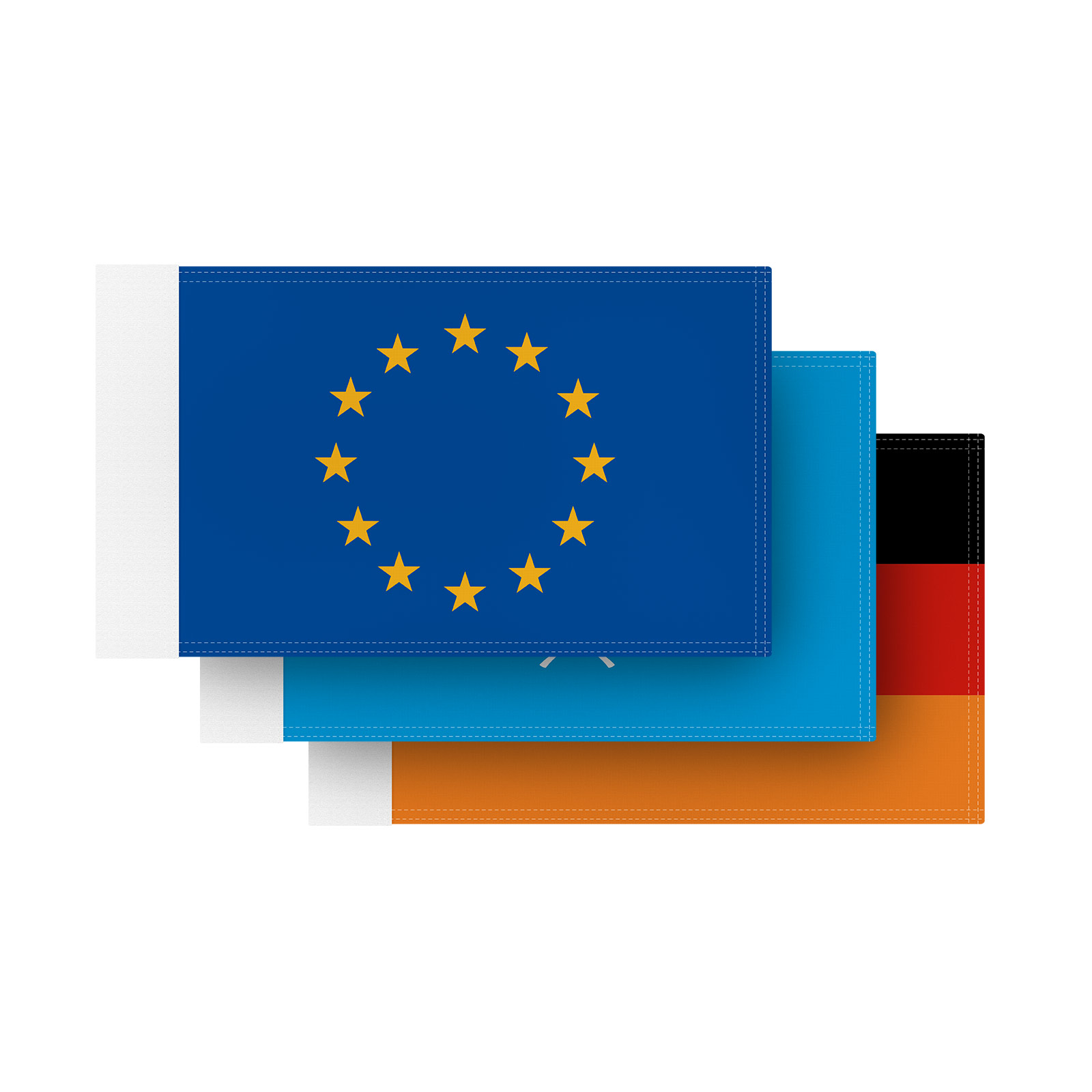 Drapeau spéciaux - petit drapeau avec fourreau