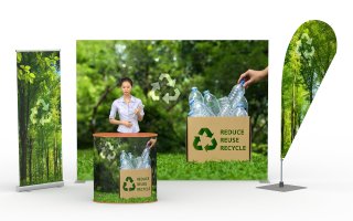 Conception de stand avec des matériaux GREEN Plus