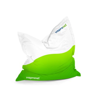 Coussin géant rectangulaire, imprimé recto-verso