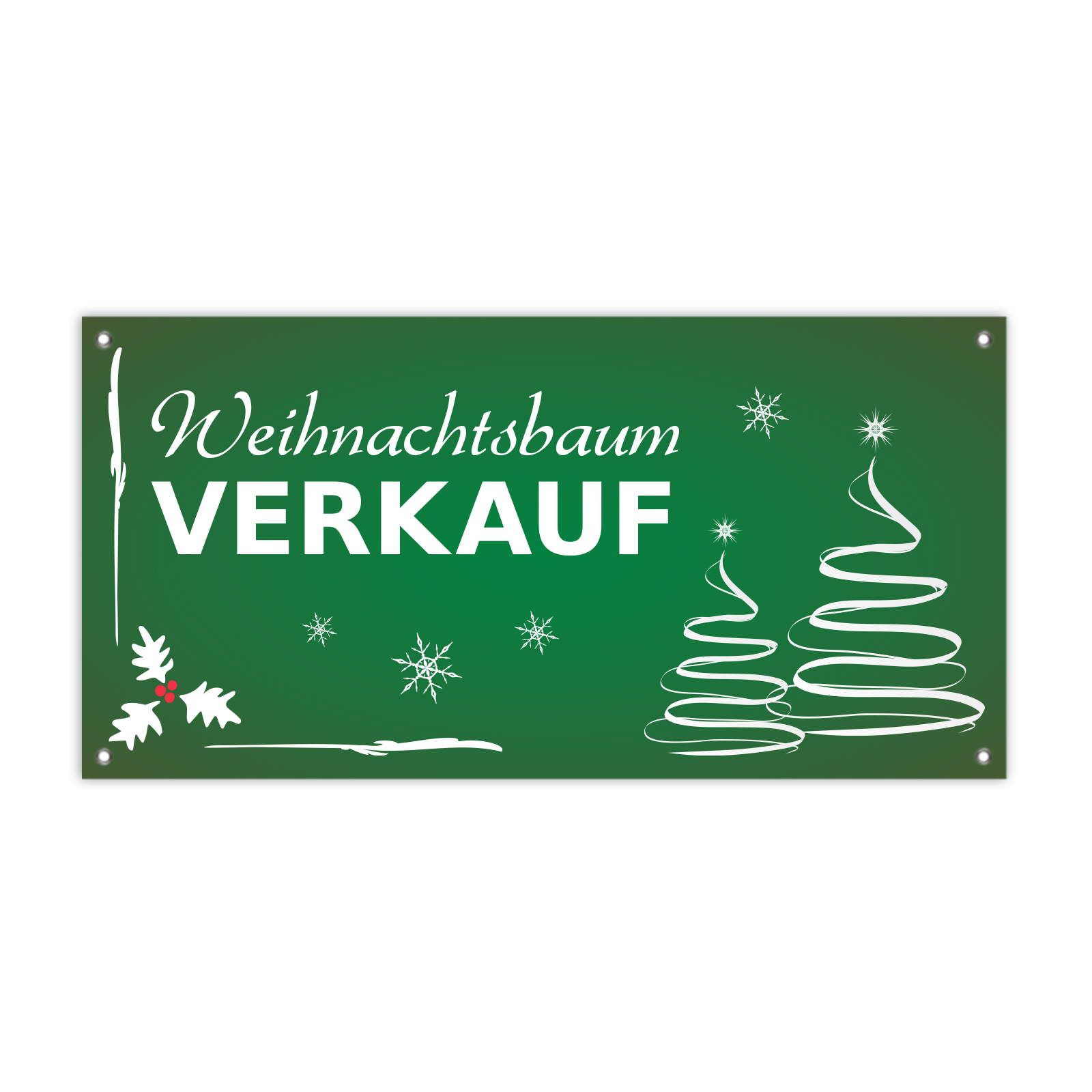 Bannière PVC avec motif Vente d'arbres