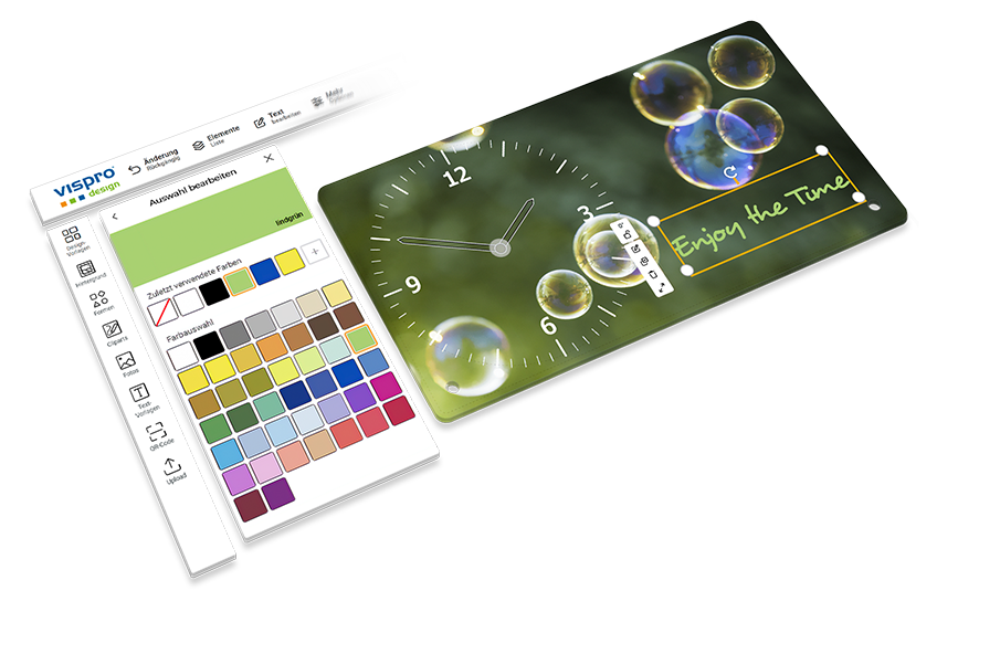 Personnaliser en ligne une horloge de table avec sa propre photo